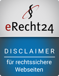 eRecht24-Siegel - Disclaimer